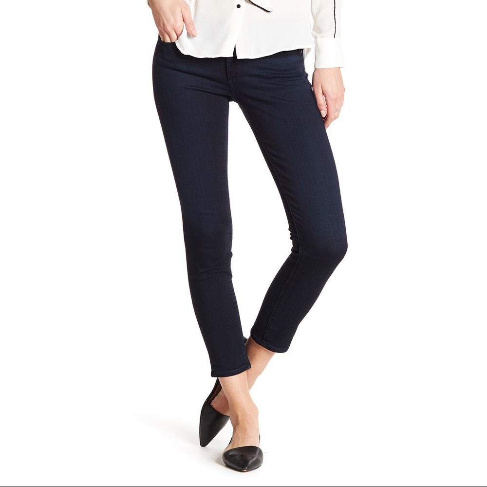 AG Stevie Petite Slim Straight Dark Jeans Size 26P